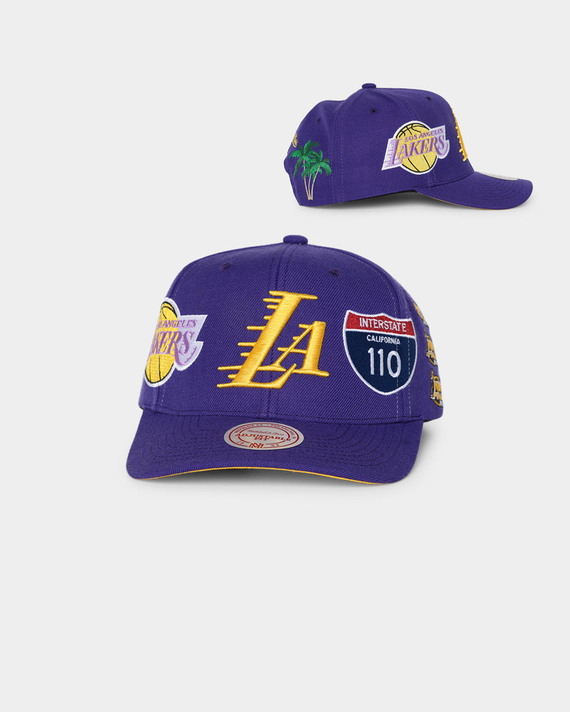 Mitchell & Ness Los Angeles Lakers City Love Snapback 'Purple