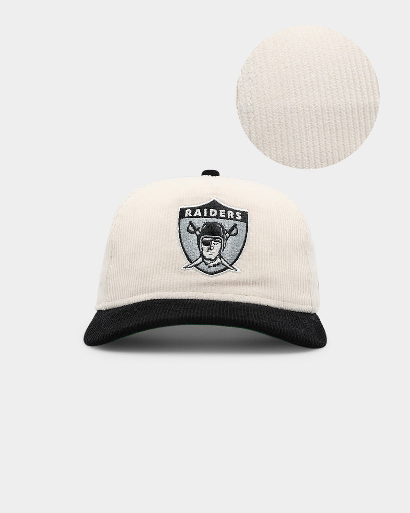 New Era Las Vegas Raiders Throwback Cord Cap White