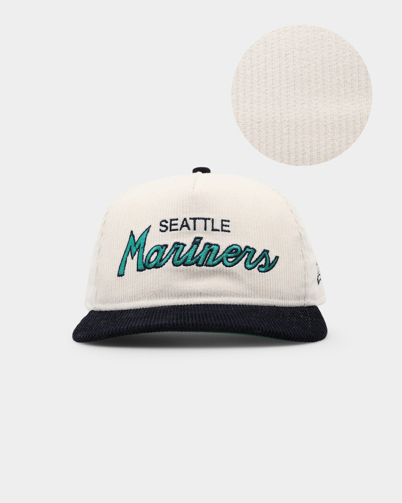 Men's Seattle Mariners New Era Gray Corduroy Golfer Adjustable Hat