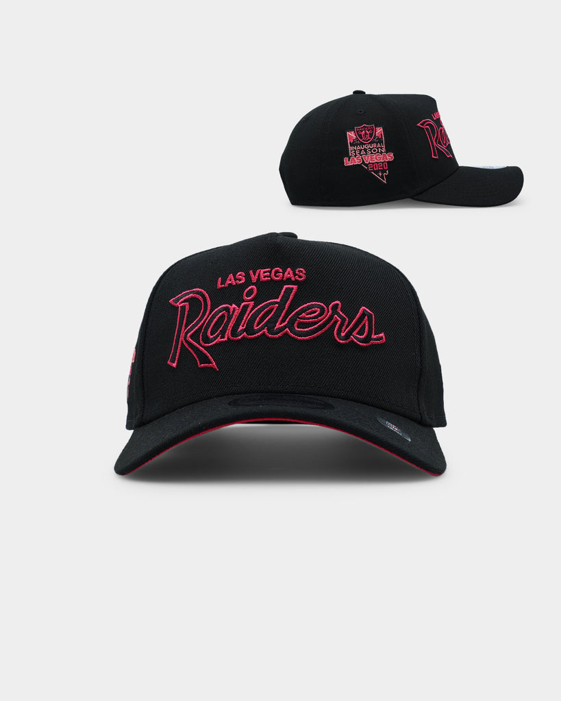 Youth Las Vegas Raiders Mitchell & Ness Black Times Up Precurved Trucker  Adjustable Hat