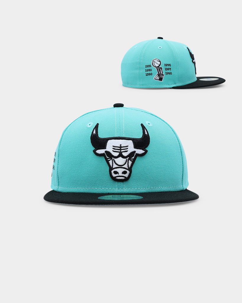 Men's Chicago Bulls New Era Black/Light Blue 2-Tone 59FIFTY Fitted Hat