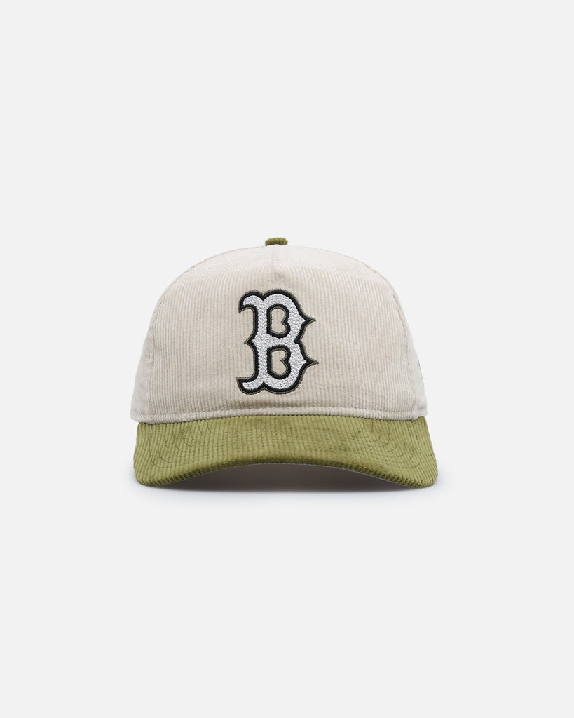 New Era Houston Astros 'Dusty Olive Corduroy' Golfer Pre-Curved Snapba