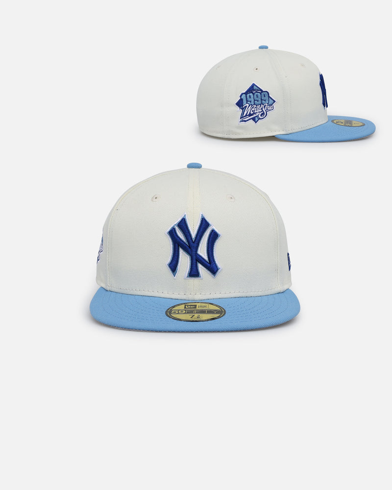 New Era Caps Dodgers Sky 59FIFTY Fitted Hat White/Sky