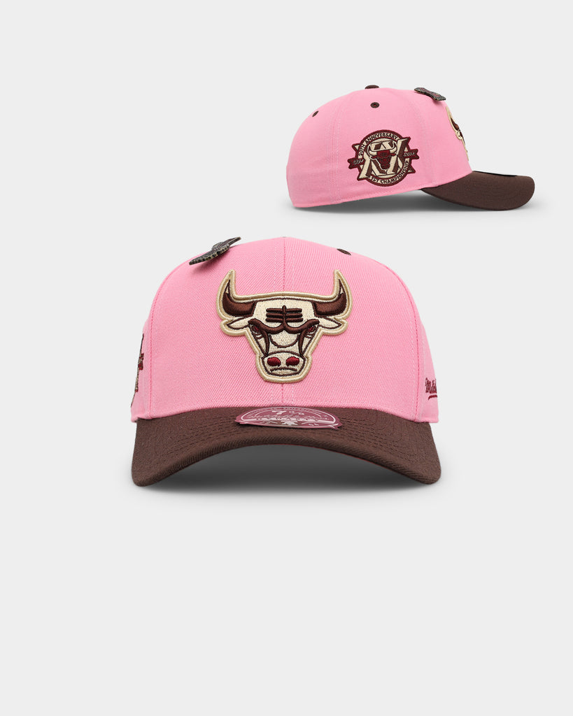 Mitchell and Ness Chicago Bulls NBA Brown Sugar Bacon Fitted Hat Brown