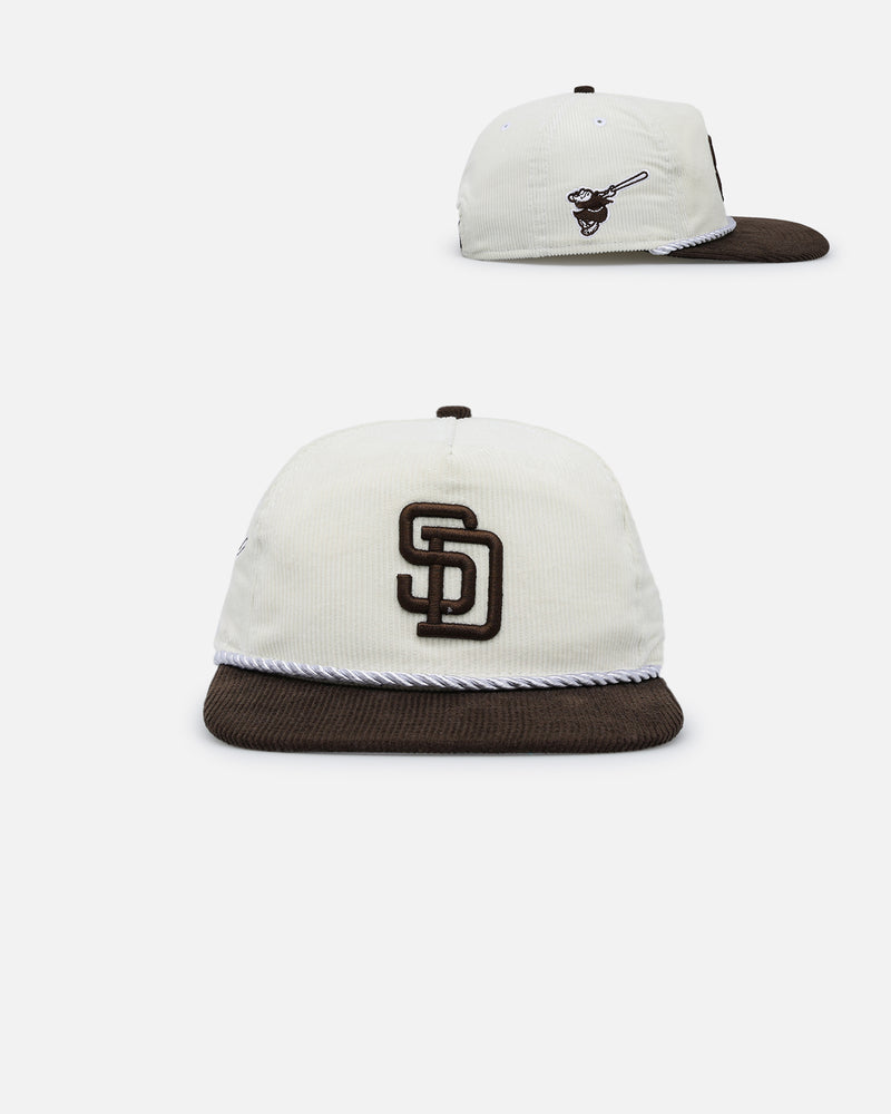 San Diego Padres Corduroy Golfer Mens Hat (Grey)