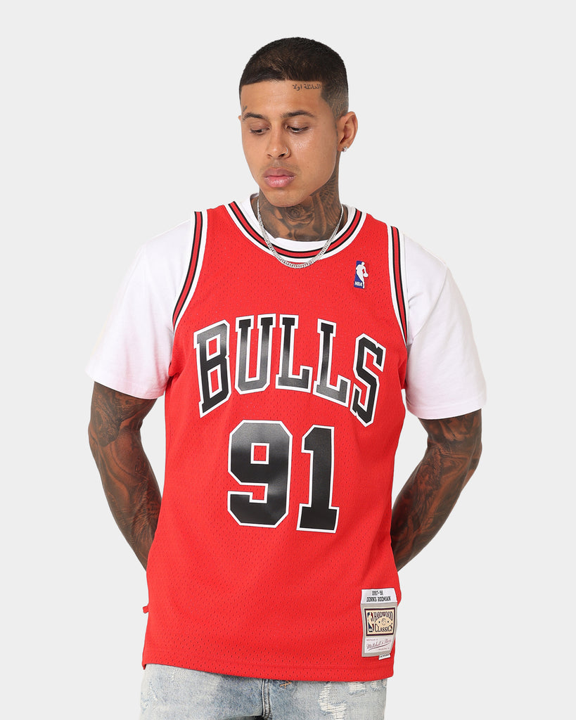 Mitchell & Ness Chicago Bulls Reversible Jersey Tank Top in Red for Men
