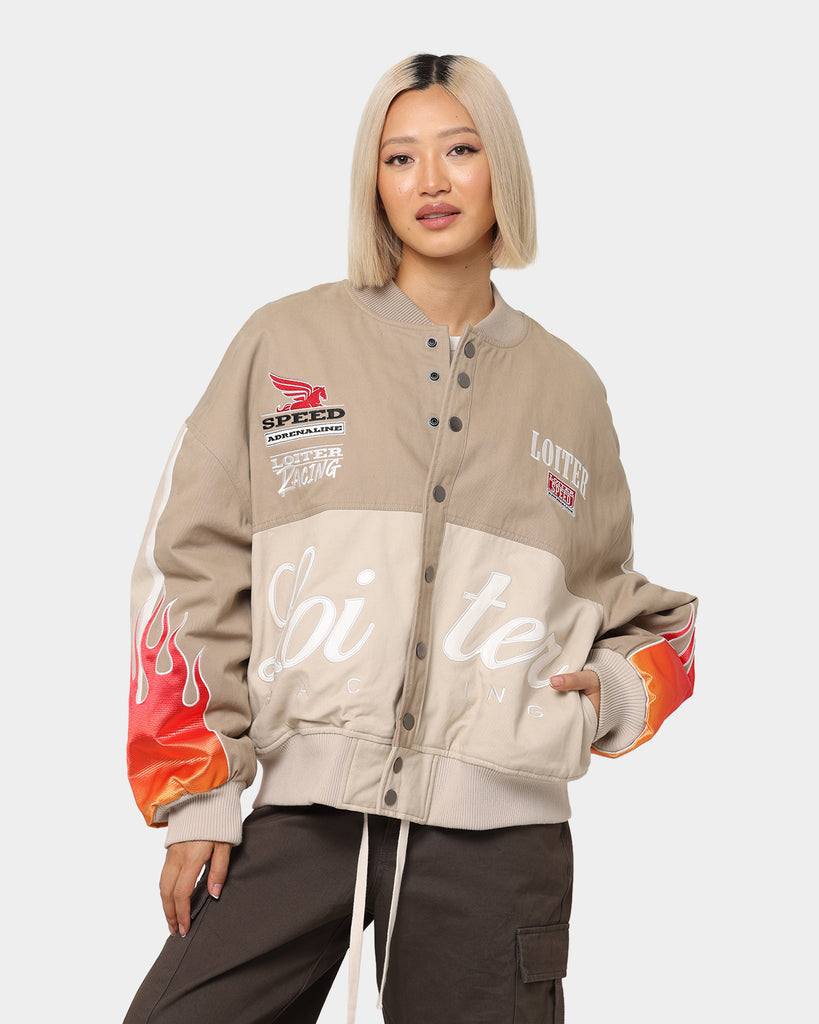 Loiter Daytona Motor Jacket Beige | Culture Kings US