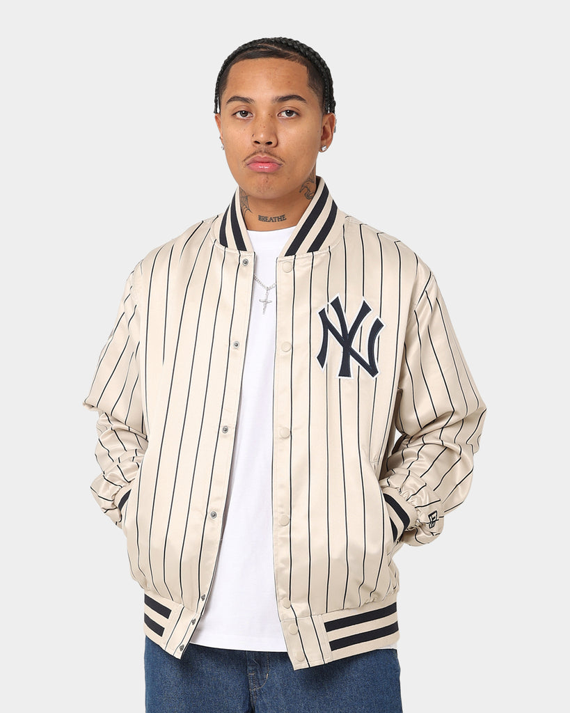 New Era New York Yankees Varsity Jacket Light Beige
