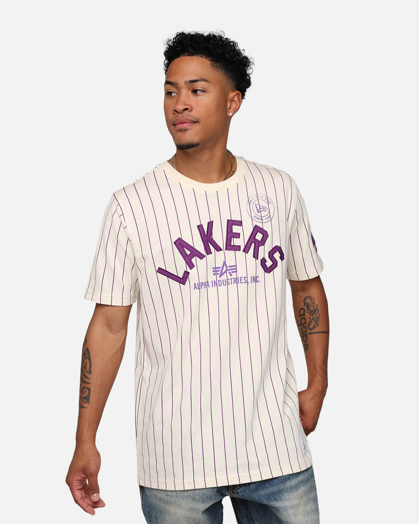 Lakers x Alpha Industries Stripe SS Tee – Lakers Store