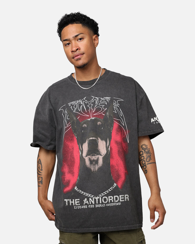 Loiter X The Anti Order Anti Tour Vintage T-Shirt Black Wash | Culture ...