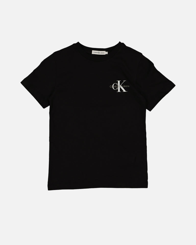 US Kids\' Culture Calvin T-Shirt Black Chest Klein CK | Kings Monogram