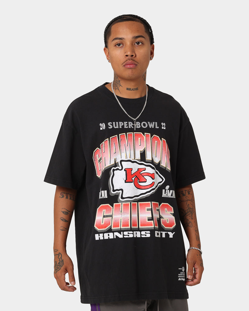  Men's Red Kansas City Chiefs Super Bowl LVII Champions Shield  Tie-Dye T-Shirt : Sports & Outdoors