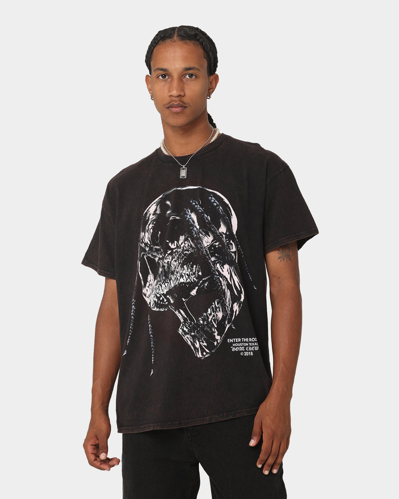 Goat Crew Utopia Vintage T-Shirt Washed Black | Culture Kings US