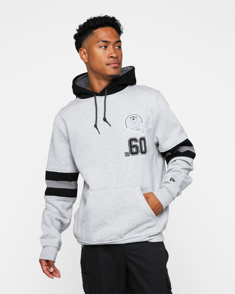 New era NFL Oakland Raiders Graphic Hoodie Grey