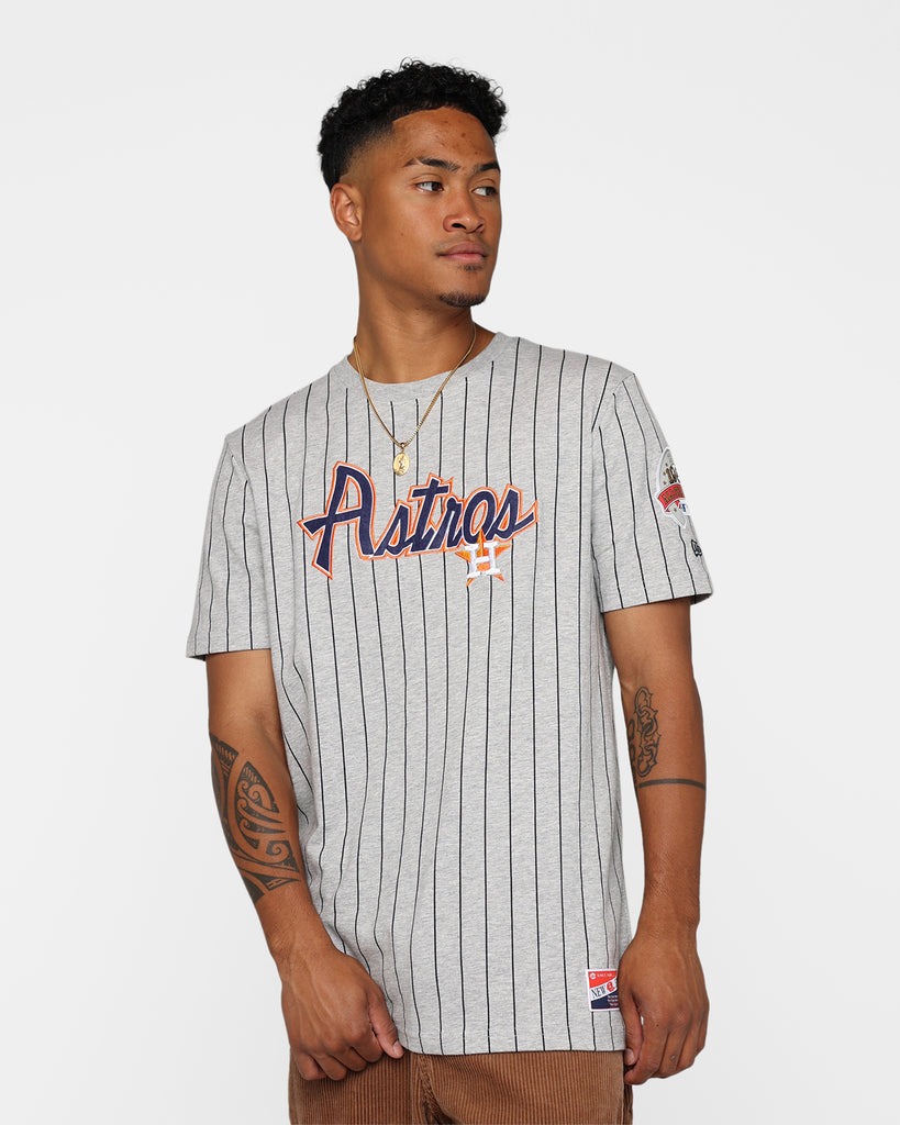 New Era Houston Astros Mens Short Sleeve Shirt (Beige)