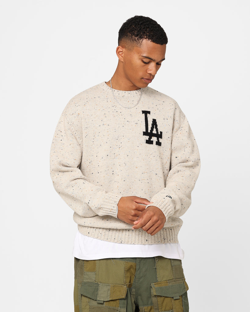 New Era Los Angeles Dodgers Oversized Knit Sweater Stone