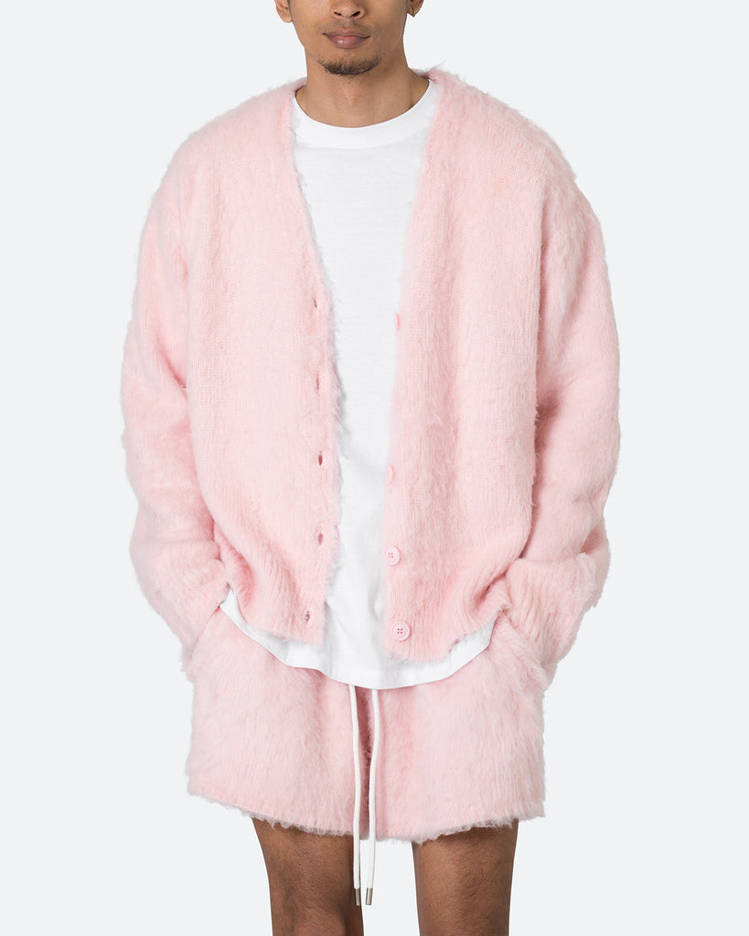 Mens hot sale fluffy cardigan