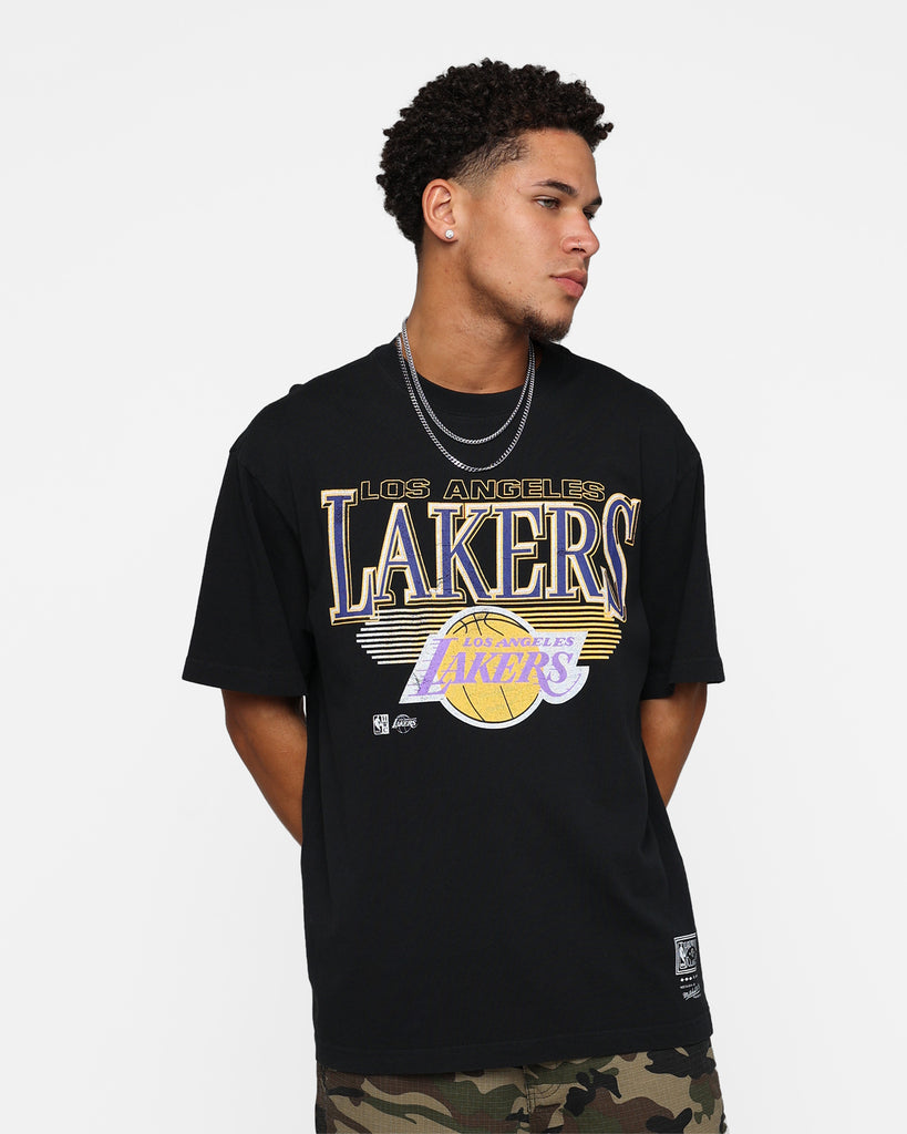 Mitchell & Ness Los Angeles Lakers Underscore T-Shirt Faded Black ...