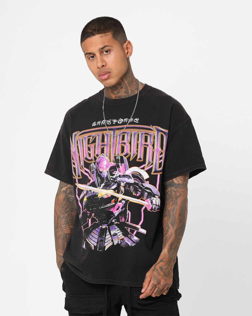 Goat Crew X Transformers Nightbird Vintage T-Shirt Black Wash | Culture ...