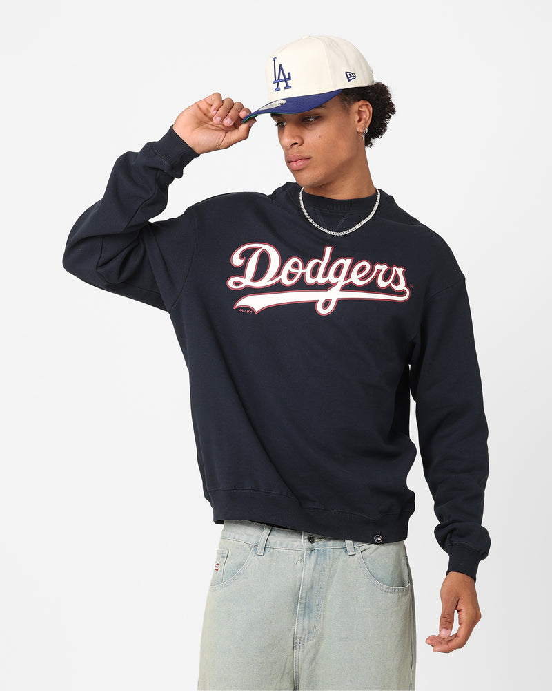 Majestic Athletic Los Angeles Dodgers Heritage Crewneck True Navy