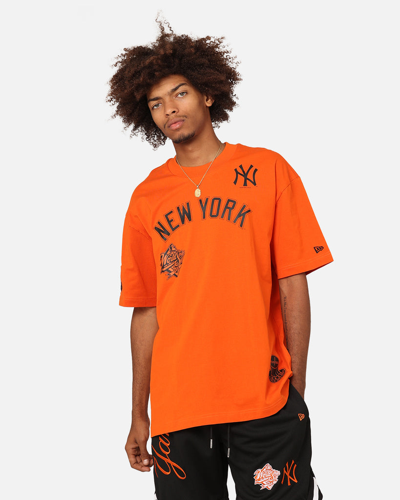 New Era New York Yankees oversized mesh t-shirt in black