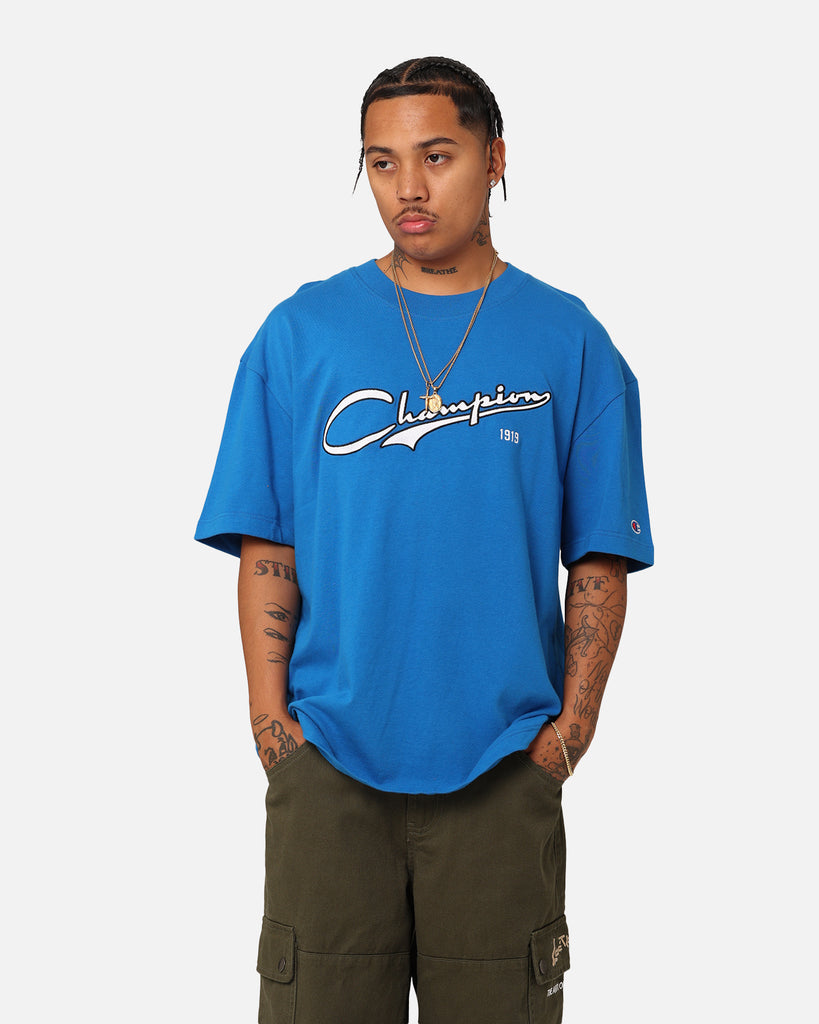 Champion Heritage Cursive Logo T-Shirt Pelican Do | Culture Kings US