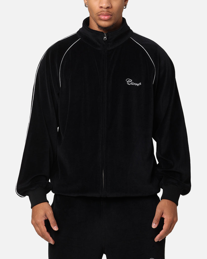 Carre Gorgeous Velour Track Jacket Black | Culture Kings US