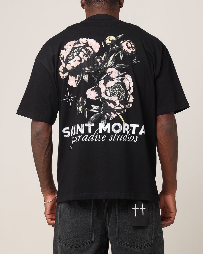 Saint Morta Wildflower T-Shirt Black | Culture Kings US