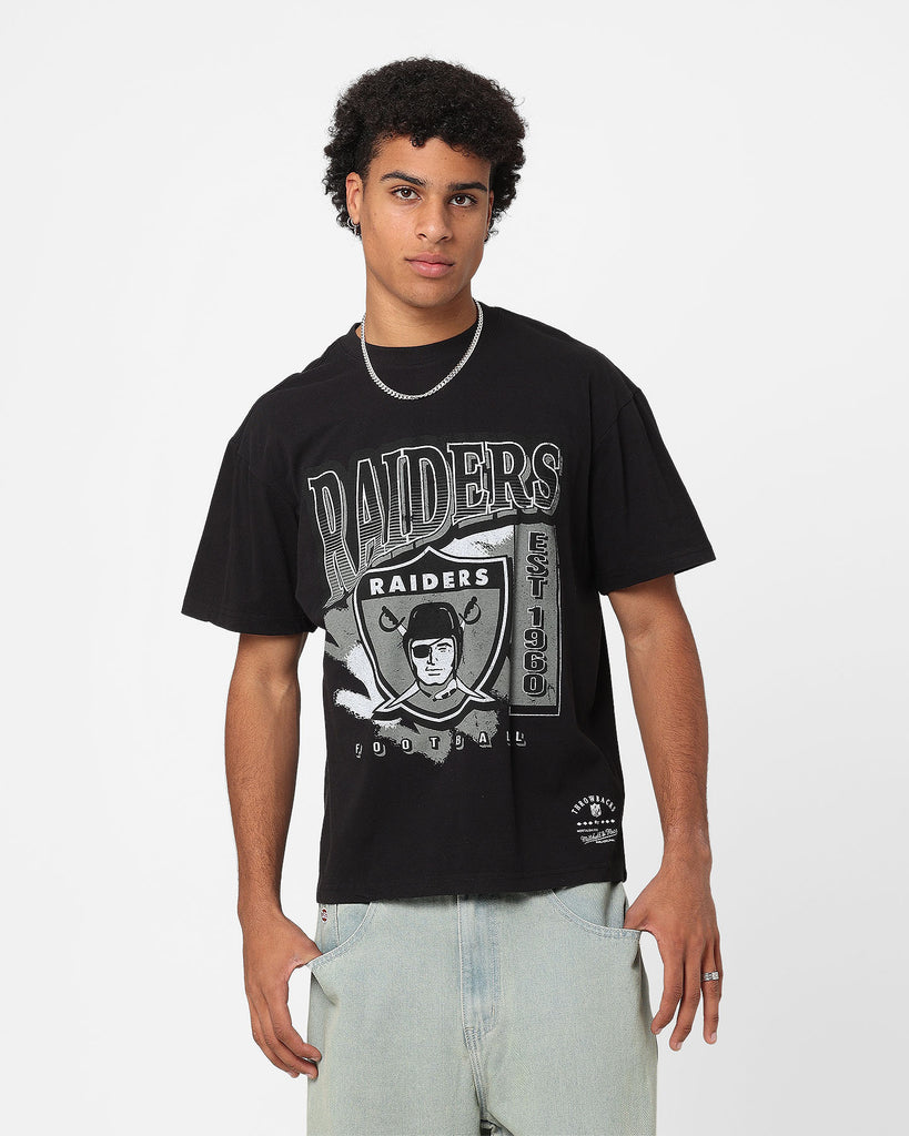 Mitchell & Ness Los Angeles Raiders Script T-Shirt Faded Black