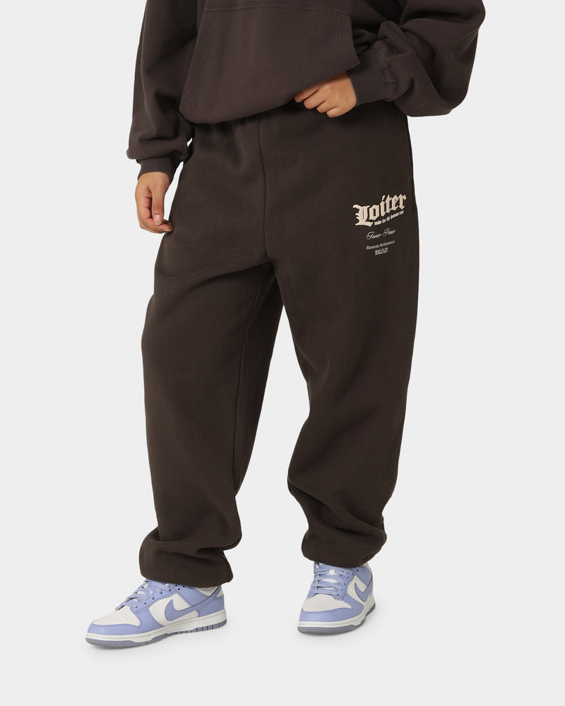 Loiter Art Studio Trackpants Charcoal