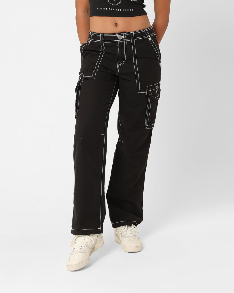 True Religion Women's Big T Cargo Pants Coal | Culture Kings US