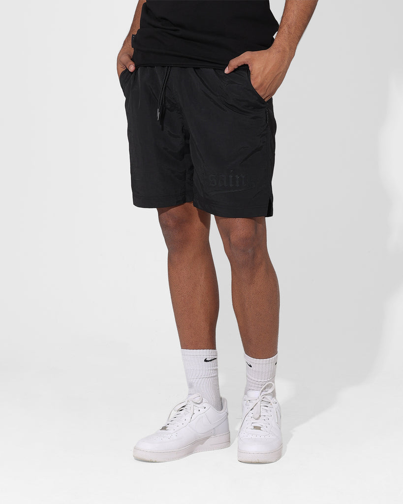 Saint Morta Westside Allstar Beach Shorts Black/Black | Culture Kings US