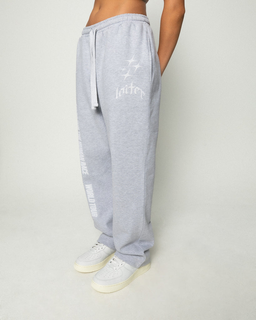 Loiter Tour Track Pants Grey Marle