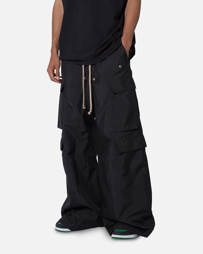 mnml】RAVE DOUBLE CARGO PANTS BLACK XS裾幅約37cm - ワークパンツ 