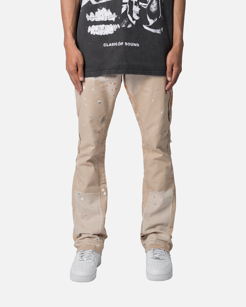 MNML B243 Flare Denim Jeans Khaki | Culture Kings US