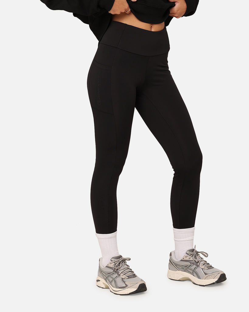 Black Champion Womens Rochester 7/8 Leggings - Get The Label