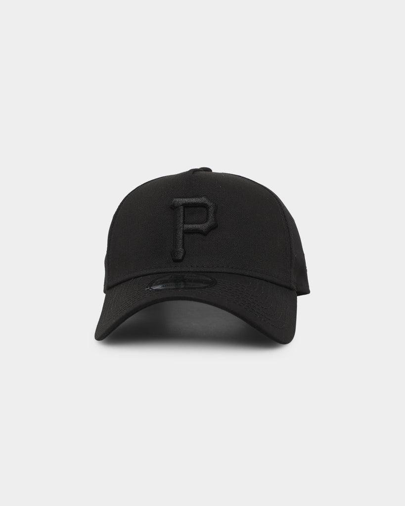 Pittsburgh Pirates New Era Trucker 9FORTY Adjustable Snapback Hat - Black
