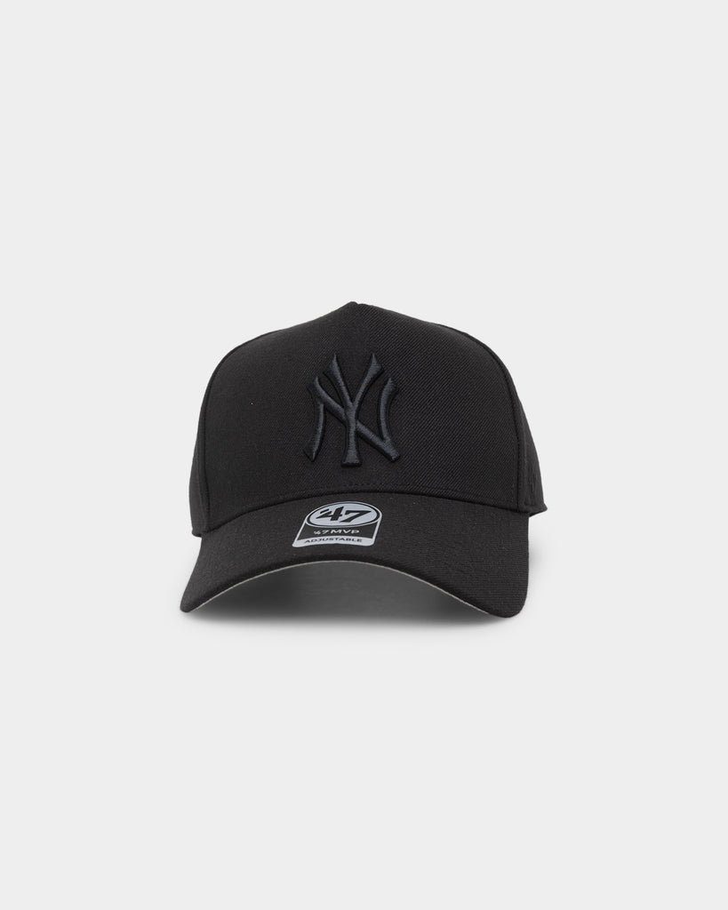 New York Yankees Black/Black '47 MVP DT Snapback