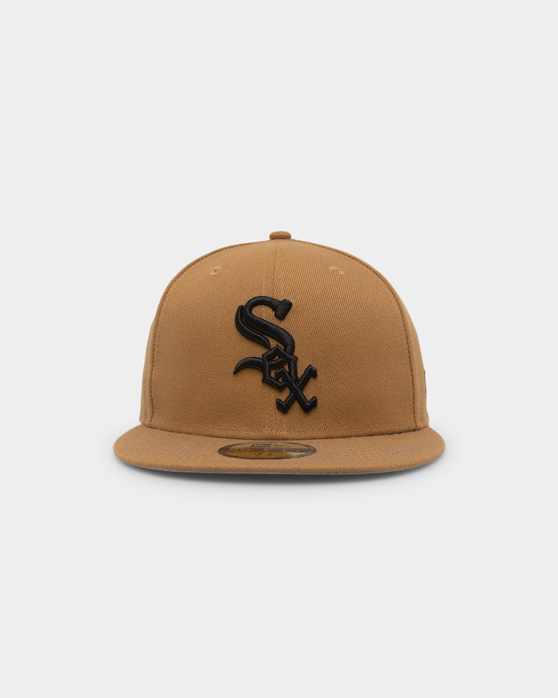 Chicago White Sox New Era Wheat 59FIFTY Fitted Hat - Tan