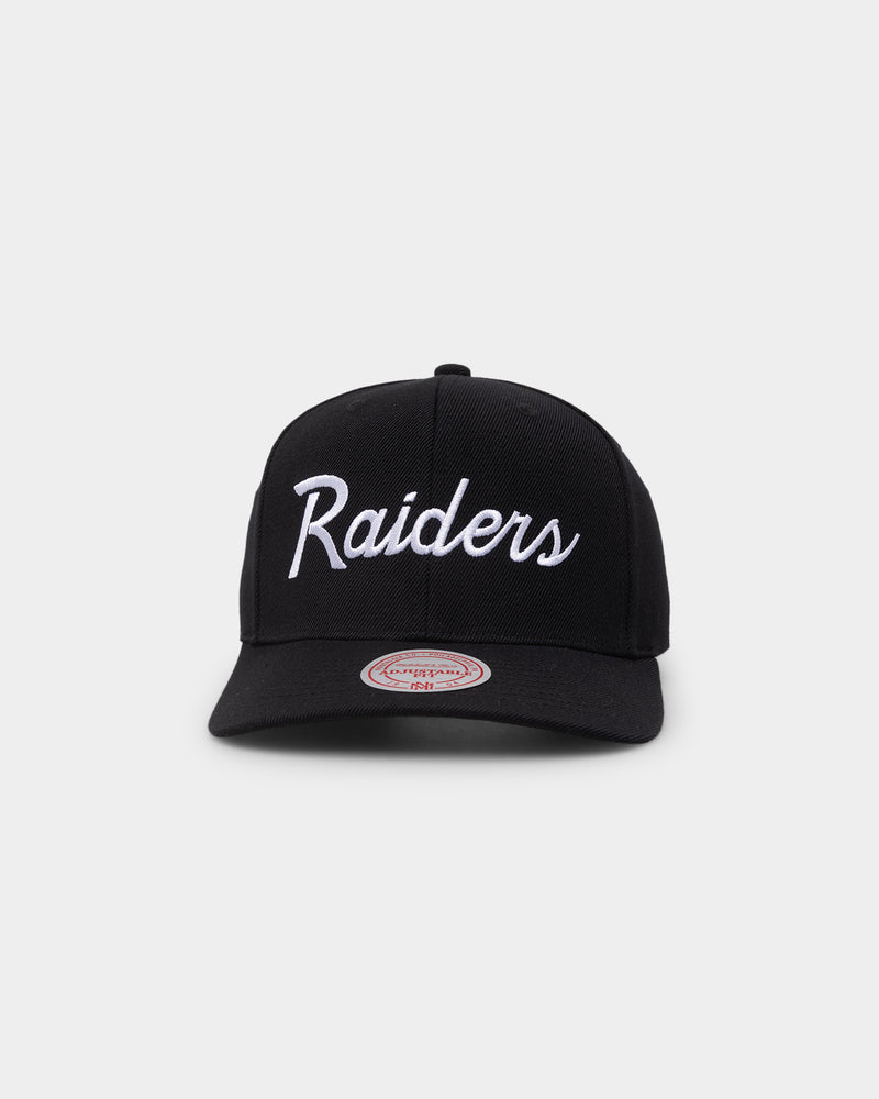 Las Vegas Raiders Mitchell & Ness Youth Team Script Snapback Hat -  Black/Gray