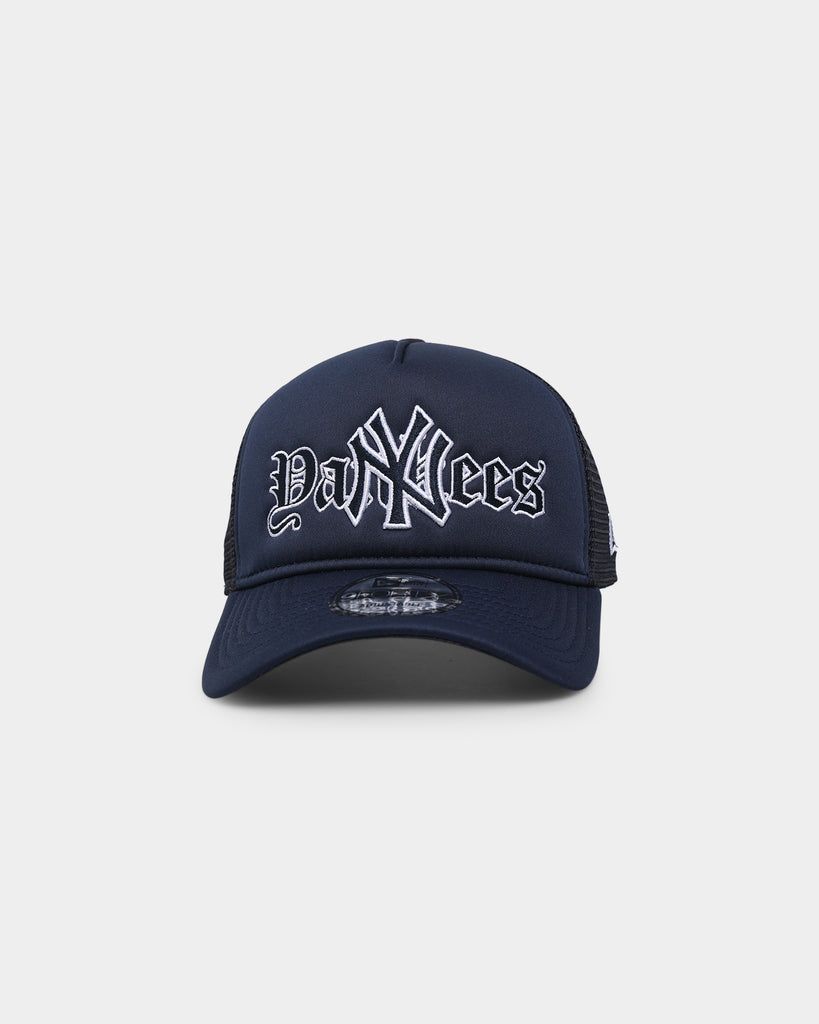 NY Yankees Gothic Bucket Hat Black