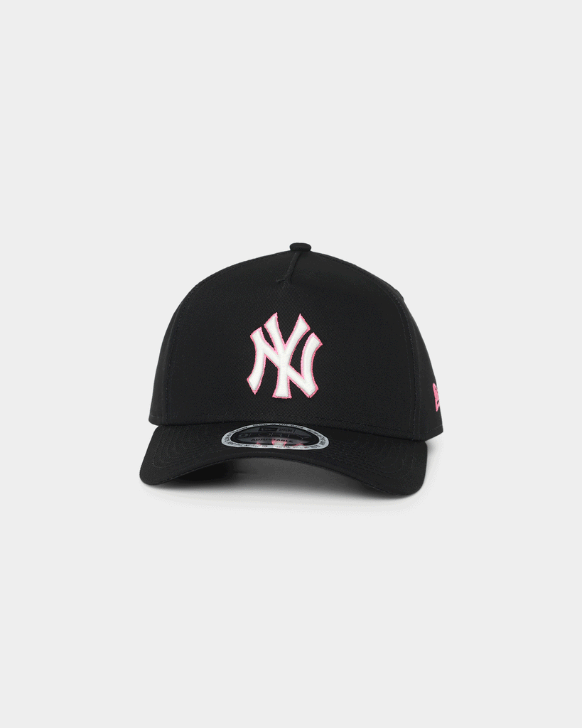 New Era New York Yankees Neon Pink 9FORTY A-Frame Snapback Black/Neon ...