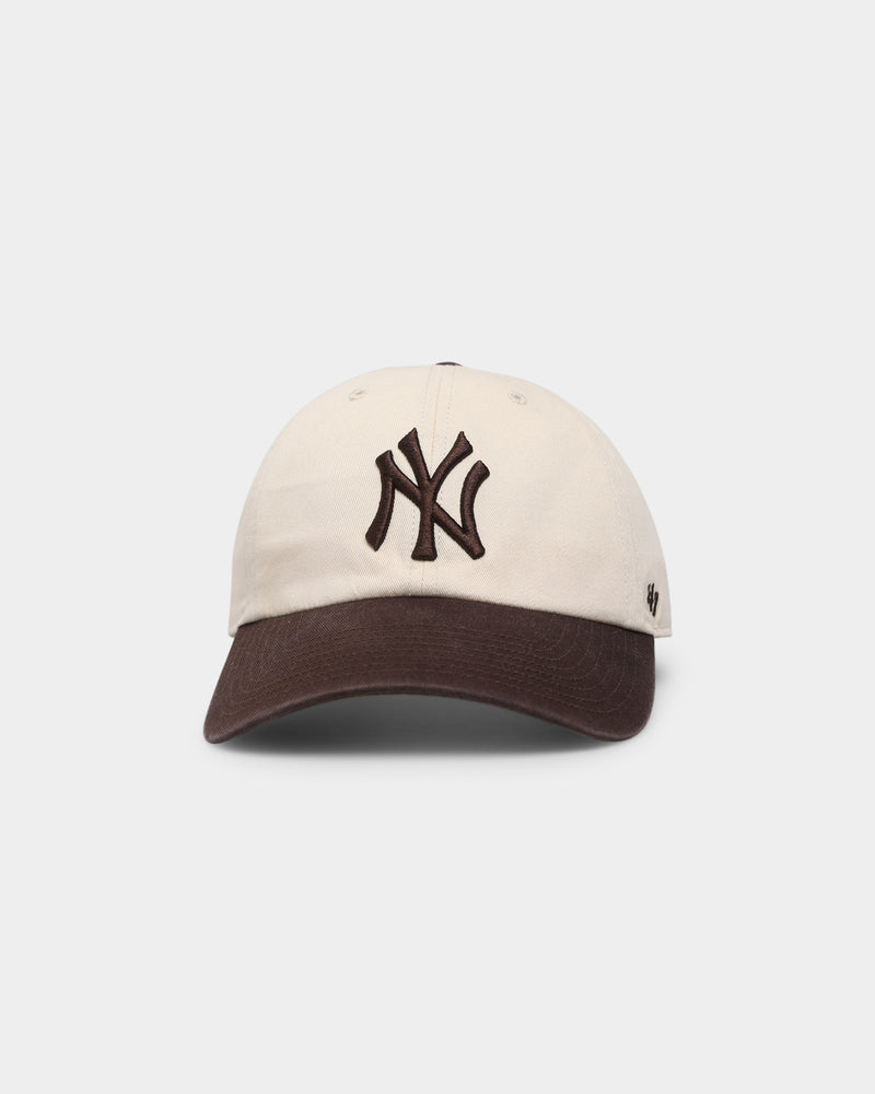 47 Brand MLB NY Yankees Clean Up Cap - Natural Cream