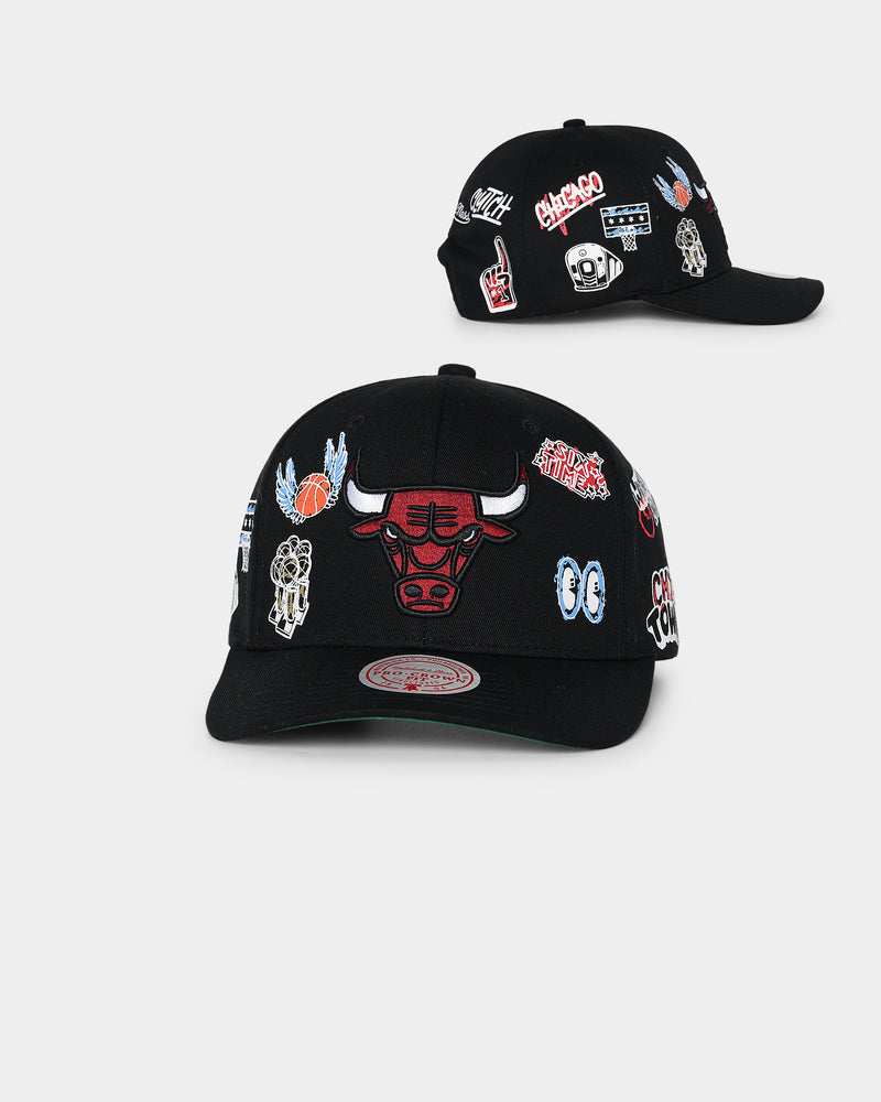 Chicago Bulls One Love Pro Crown Snapback - Black - Throwback