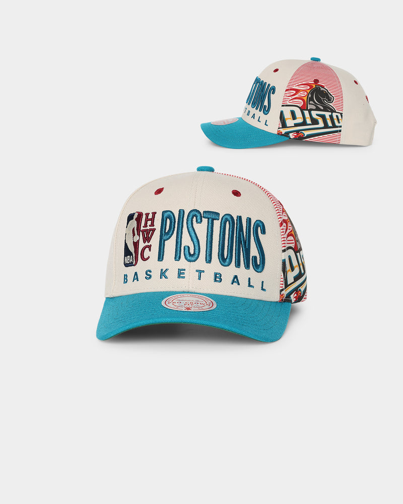 Mitchell & Ness Detroit Pistons Adjustable Snapback & Strap Back
