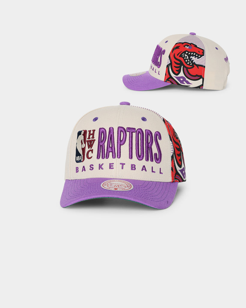 Mitchell & Ness Toronto Raptors Snapback Hat Purple Brim And Cap Great  Condition 