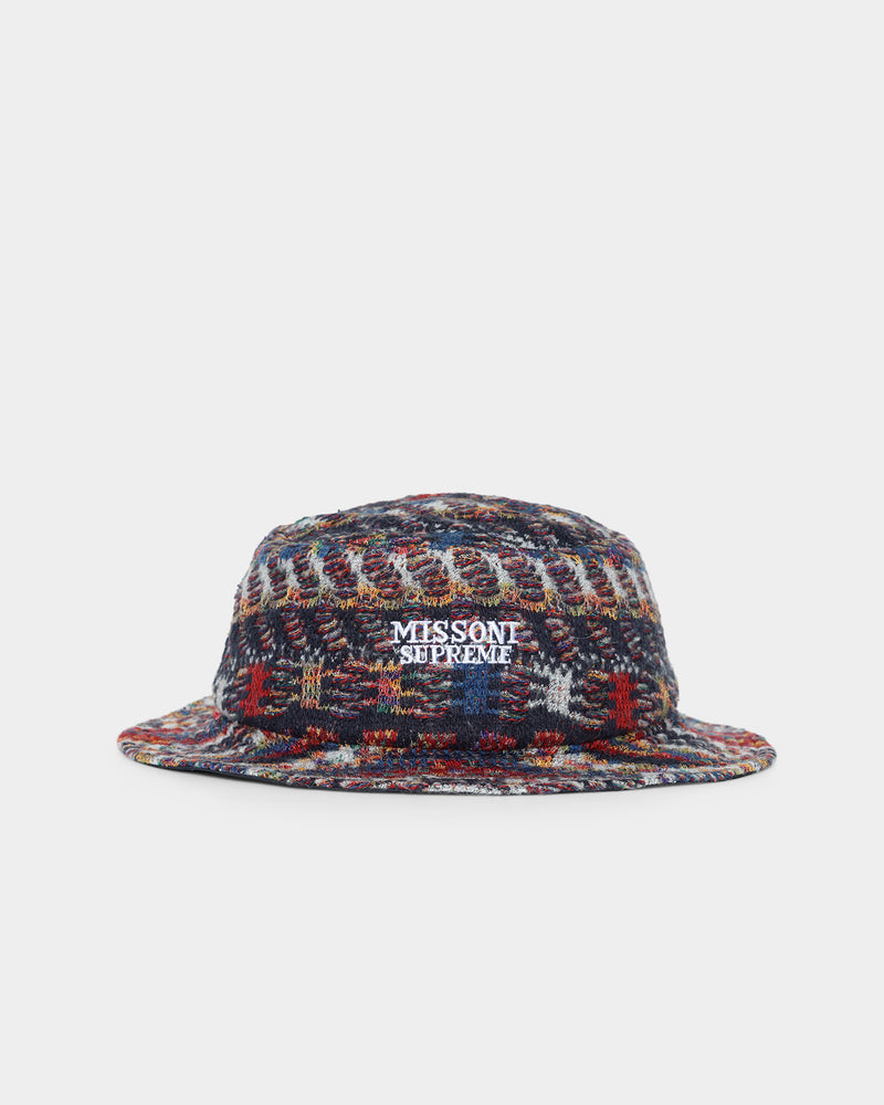 Supreme X Missoni Crusher Bucket Hat Navy | Culture Kings US