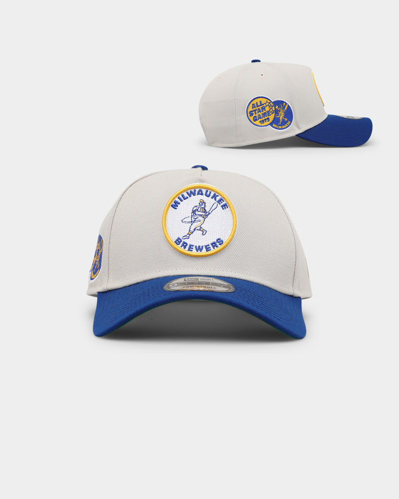 Milwaukee Brewers Changing History New Era 9Forty Cap Hat Adult White Mens