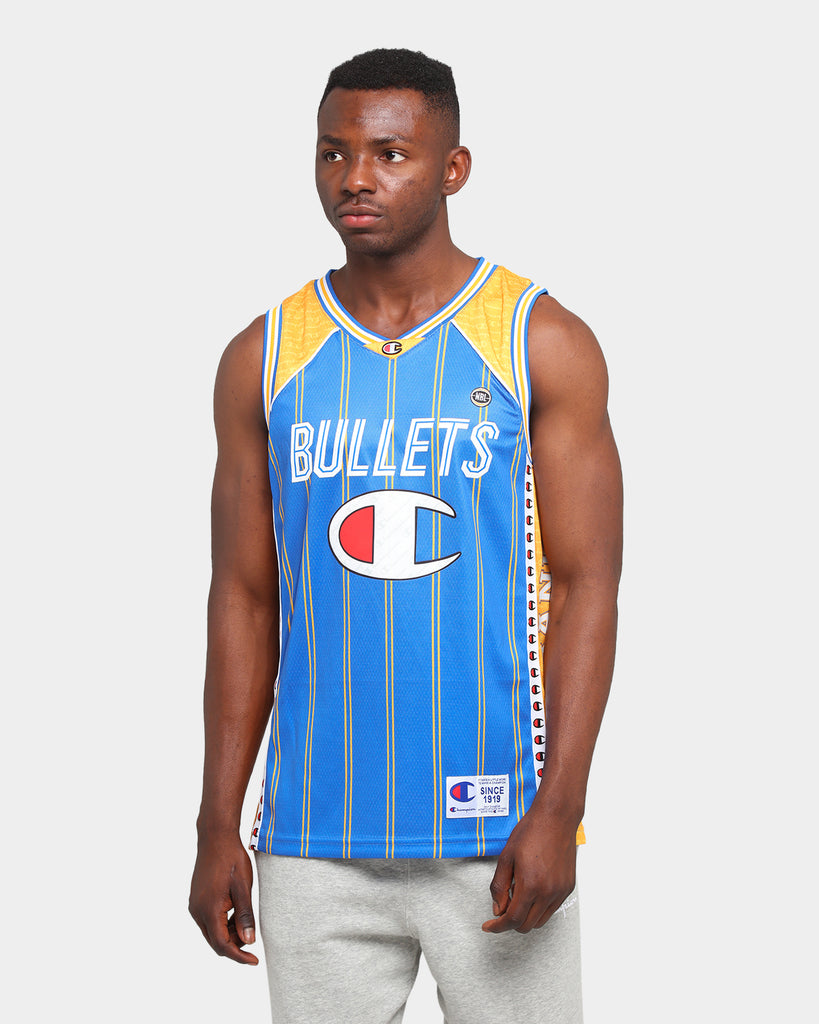 Champion Brisbane Bullet Off-court Nbl Jersey Blue Yellow 