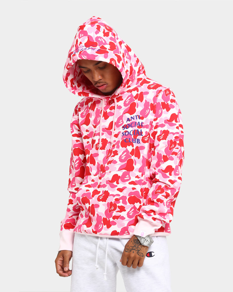 Assc camo hoodie pink hotsell